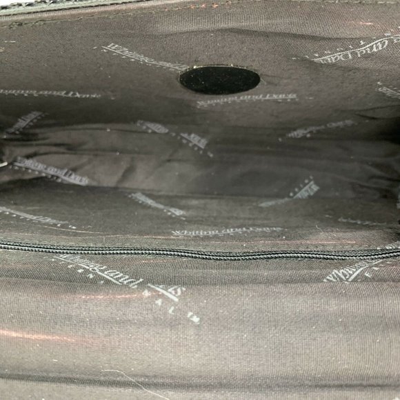 Vintage Whiting & Davis Metal Mesh Leather Clutch - Picture 7 of 9